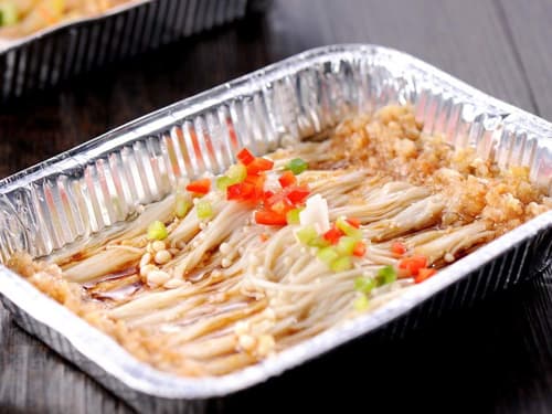 天峻锡纸烤金针菇